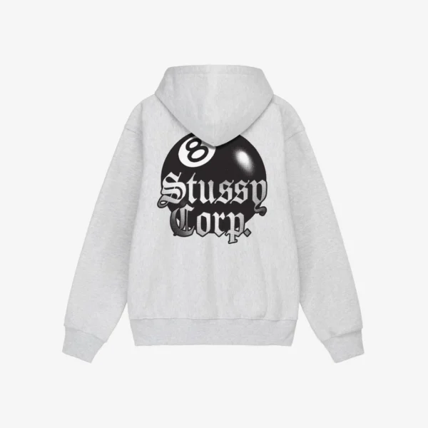 Stussy 8 Ball Corp Hoodie Back