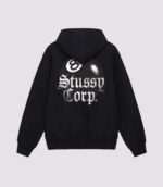 Stussy 8 Ball Corp Hoodie Black