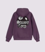 Stussy 8 Ball Corp Hoodie Purple