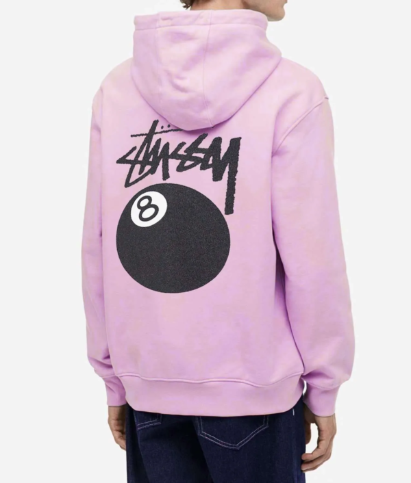 Stussy 8 Ball Hoodie Purple Back