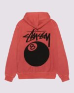 Stussy 8 Ball Hoodie Red