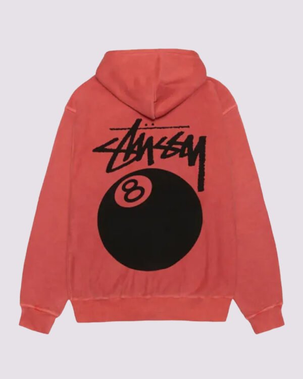 Stussy 8 Ball Hoodie Red