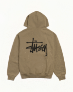 Stussy Basic Hoodie Army Back