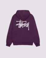 Stussy Basic Hoodie Purple