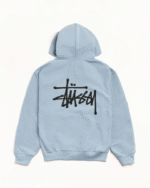 Stussy Basic Hoodie Slate Back
