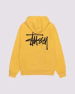 Stussy Basic Hoodie Yellow