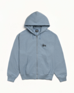 Stussy Basic Zip-Up Hoodie Slate