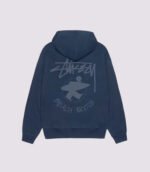 Stussy Beach Roots Zipper Hoodie Navy