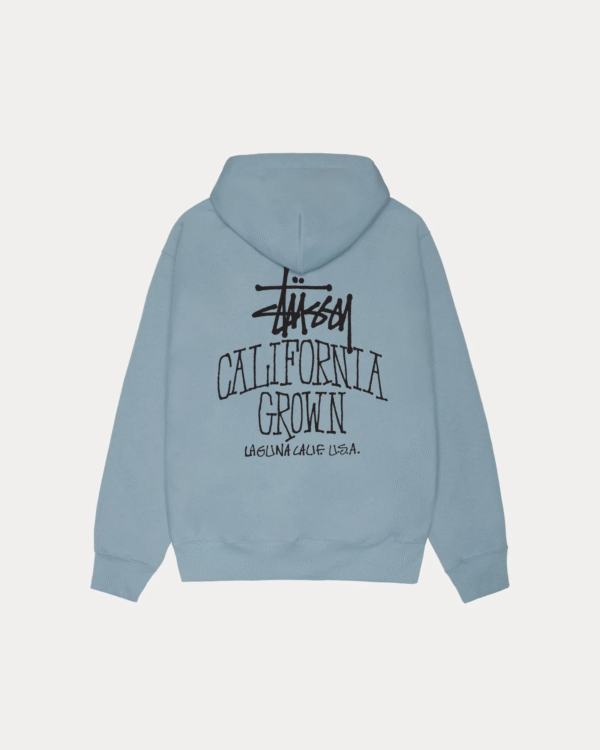 Stussy Cali Gown Zip Hoodie Slate Back