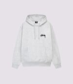 Stussy Cherries Hoodie Ash Grey Front
