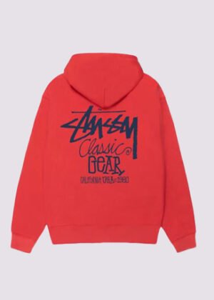 Stussy Classic Gear Hoodie Red