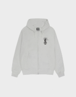 Stussy Crown Band Zip Hoodie Ash Grey