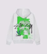 Stussy David Carson Vespa Hoodie Ash Heather