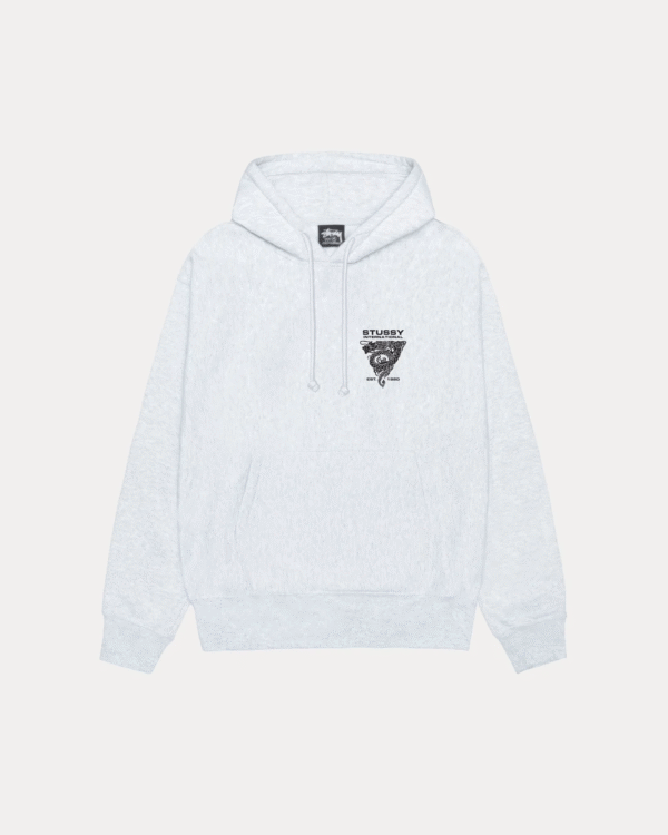Stussy Dragon Hoodie Ash Heather