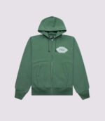 Stussy Mantra Zipper Hoodie green Front