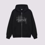 Stussy Refracted Zipper Hoodie Black