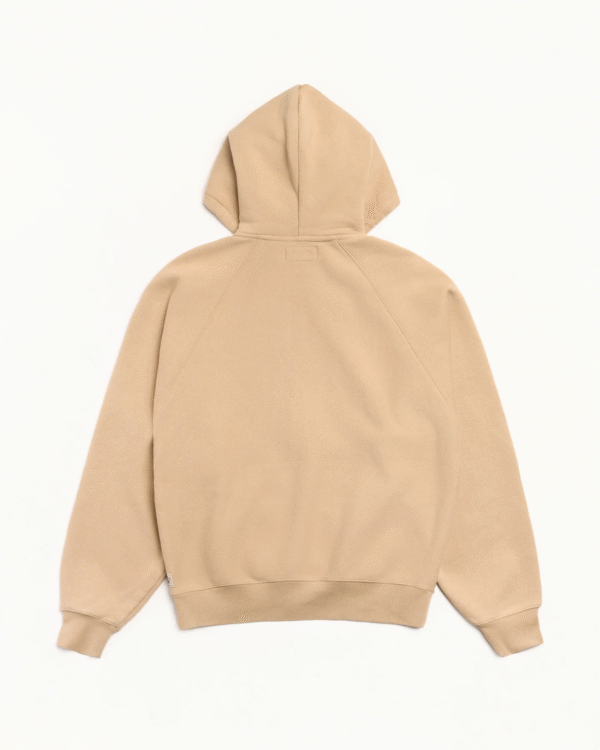 Stussy Relexed Zip-Up Hoodie Khaki Back