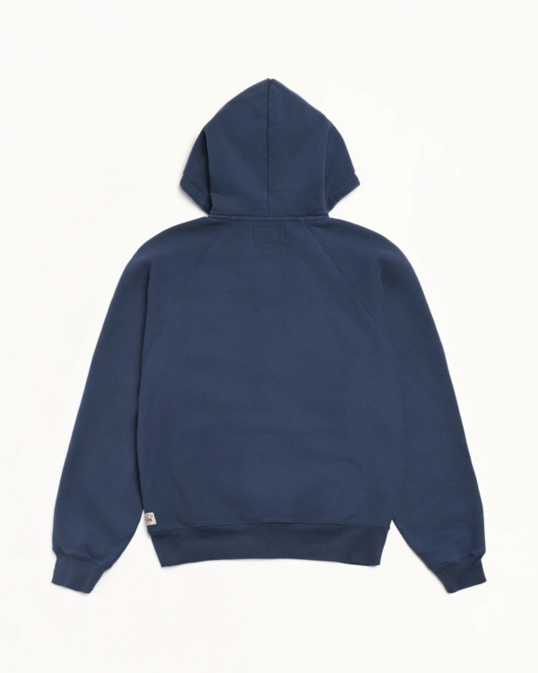 Stussy Relexed Zip-Up Hoodie Navy Back