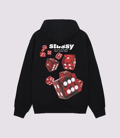 Stussy Rollers Hoodie Black Stussy Rollers Hoodie Black