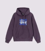 Stussy Stock Box Hoodie Grape