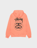 Stussy Stock Link Pigment Dyed Zip-Up Hoodie Back