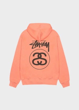Stussy Stock Link Pigment Dyed Zip-Up Hoodie Back