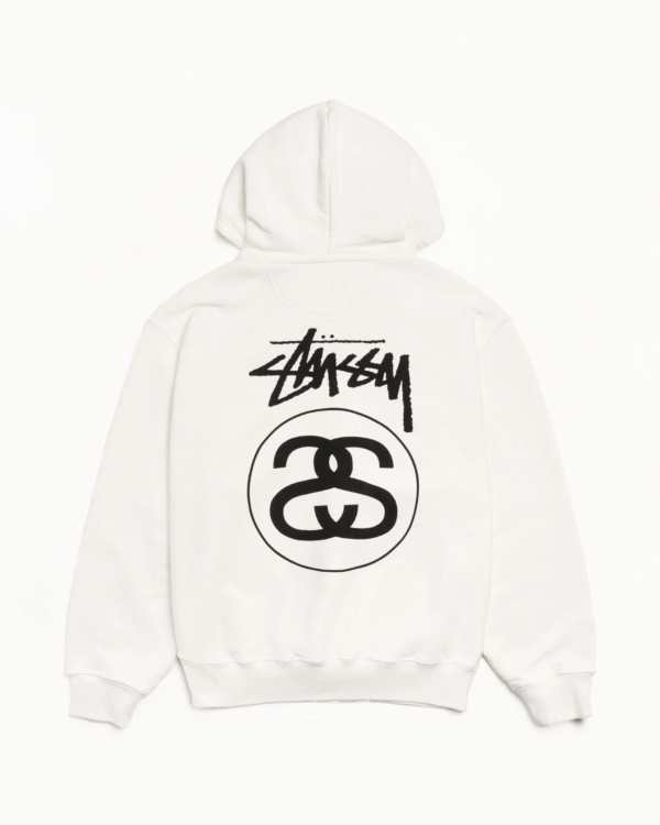 Stussy Stock Link Pigment Hoodie Natural Back