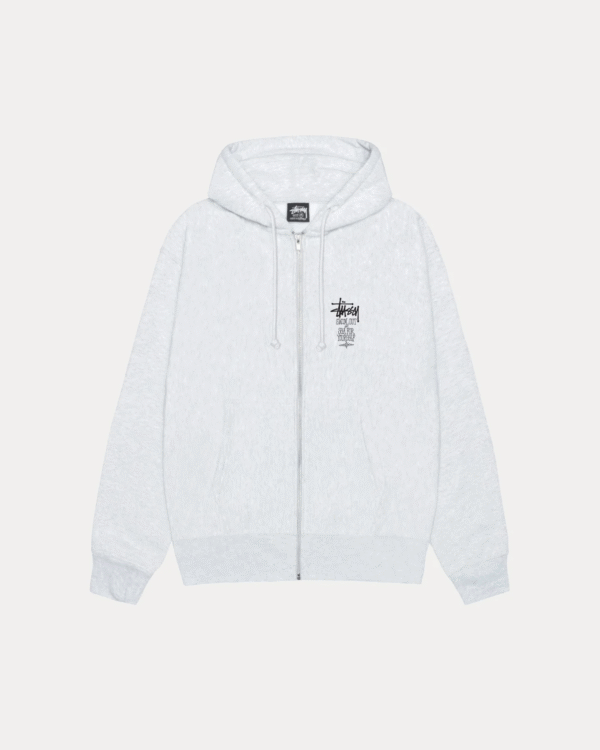Stussy Swim Out Zip Hoodie Ash Heather