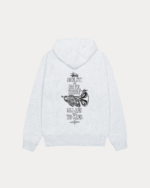 Stussy Swim Out Zip Hoodie Ash Heather Back