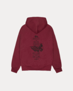 Stussy Swim Out Zip Hoodie Wine Back