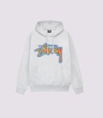 Stussy Thermal Stock Hoodie Ash Heather