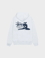 Stussy When It’s Time To Relax Hoodie Ash Heather Back