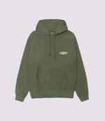 Stussy Worldwide Diamond Hoodie Olive Front