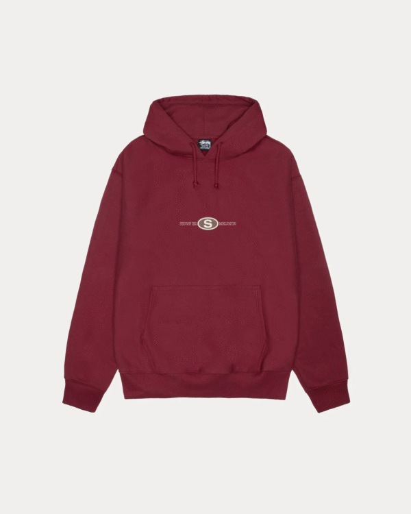 Stussy Worldwide Dot Hoodie Wine