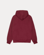 Stussy Worldwide Dot Hoodie Wine Back