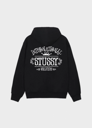 Stussy Worldwide Zipper Hoodie Back