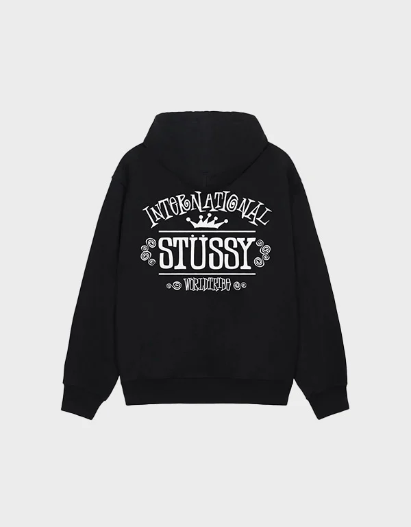 Stussy Worldwide Zipper Hoodie Back Stussy Worldwide Zipper Hoodie Back
