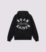 Stussy and Born Raised Logo Zip Hoodie Back