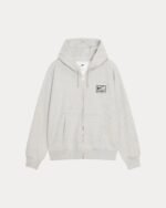 Stussy and Nike Stone Washed Hoodie Grey Heather