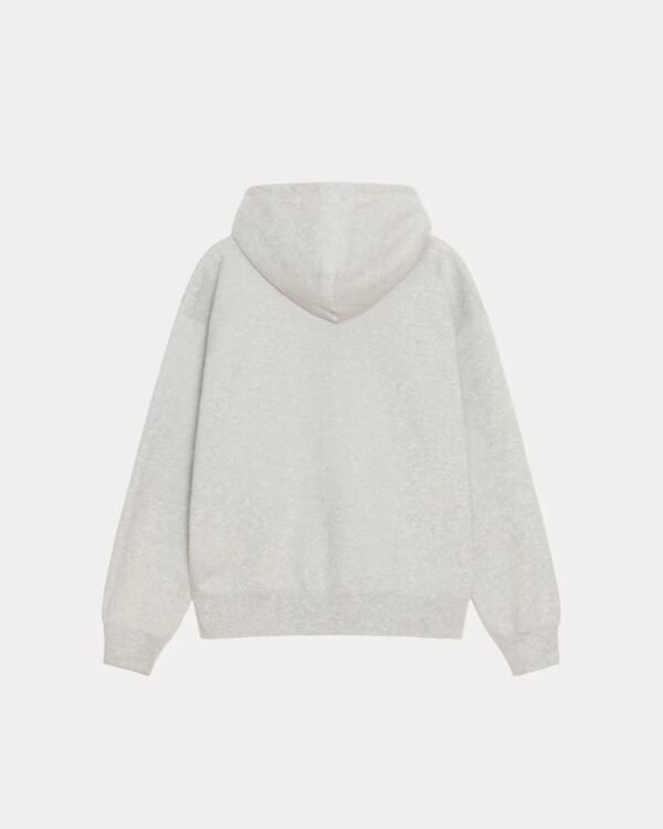 Stussy and Nike Stone Washed Hoodie Grey Heather Back