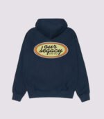 Stussy x Our Legacy Work Shop Oval Zip Hoodie Navy
