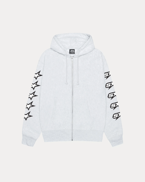 Stusy Speedway Zip Hoodie Ash Heather