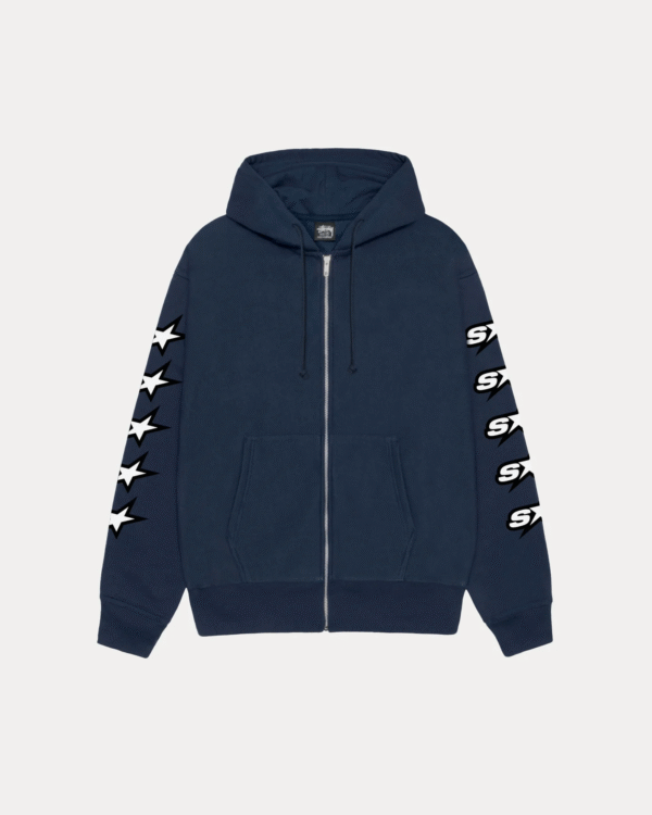 Stusy Speedway Zip Hoodie Navy
