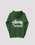 stusy toronto hoodie forest green