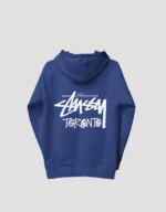 stusy toronto hoodie royal blue