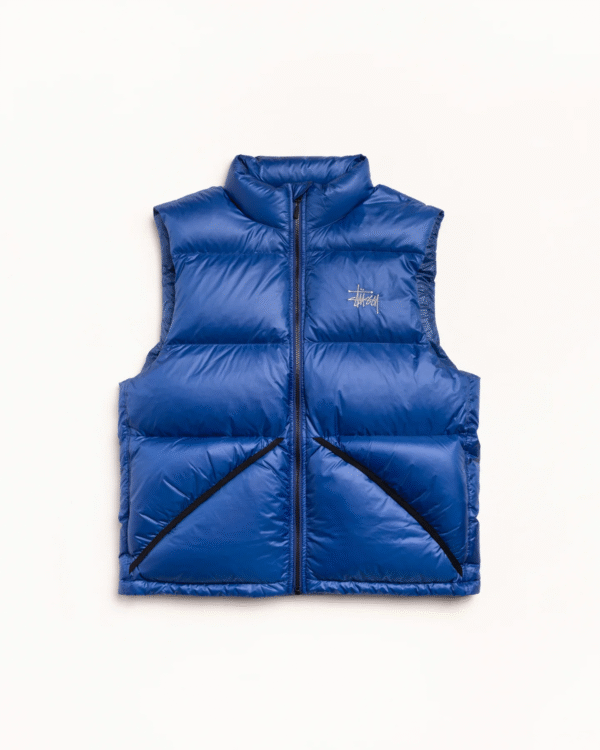 Micro Ripstop Down Puffer Vest Blue