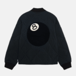 Stussy 8 Ball Nylon Quilted Liner Jacket Back
