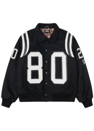 Stussy 80 Letterman Bomber Jacket