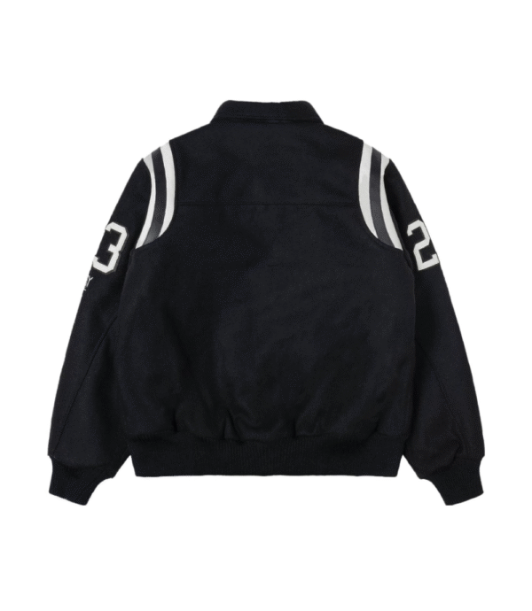 Stussy 80 Letterman Bomber Jacket Back