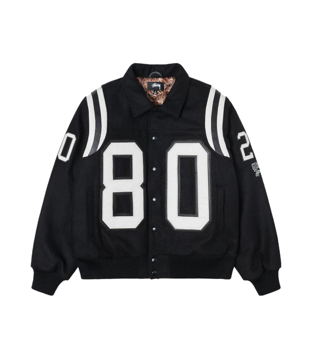 Stussy 80 Letterman Bomber Jacket